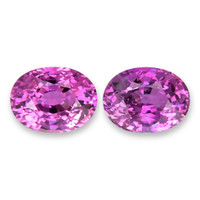 3.01&nbsp;Ct.Tw.Total Carat Weight Purplish Pink Sapphire Pair from Ceylon (Sri Lanka) Video