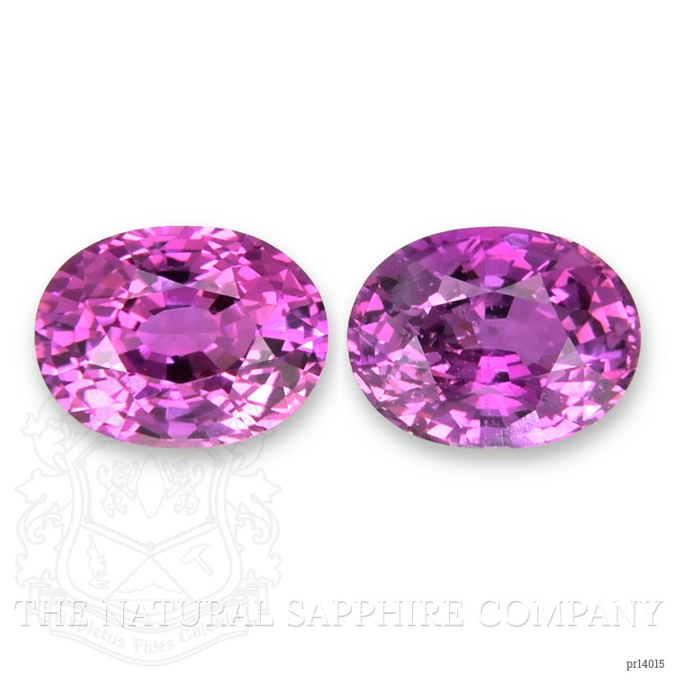 3.01 Ct.Tw. Purplish Pink Sapphire Pair from Ceylon (Sri Lanka)