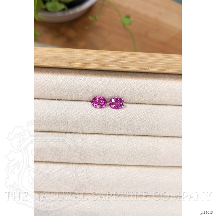 3.01 Ct.Tw. Purplish Pink Sapphire Pair from Ceylon (Sri Lanka)