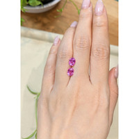 3.01&nbsp;Ct.Tw.Total Carat Weight Purplish Pink Sapphire Pair from Ceylon (Sri Lanka) Life Style