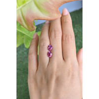 3.01&nbsp;Ct.Tw.Total Carat Weight Purplish Pink Sapphire Pair from Ceylon (Sri Lanka) Life Style
