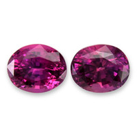 1.16&nbsp;Ct.Tw.Total Carat Weight Pinkish Purple Sapphire Pair from Ceylon (Sri Lanka) Video
