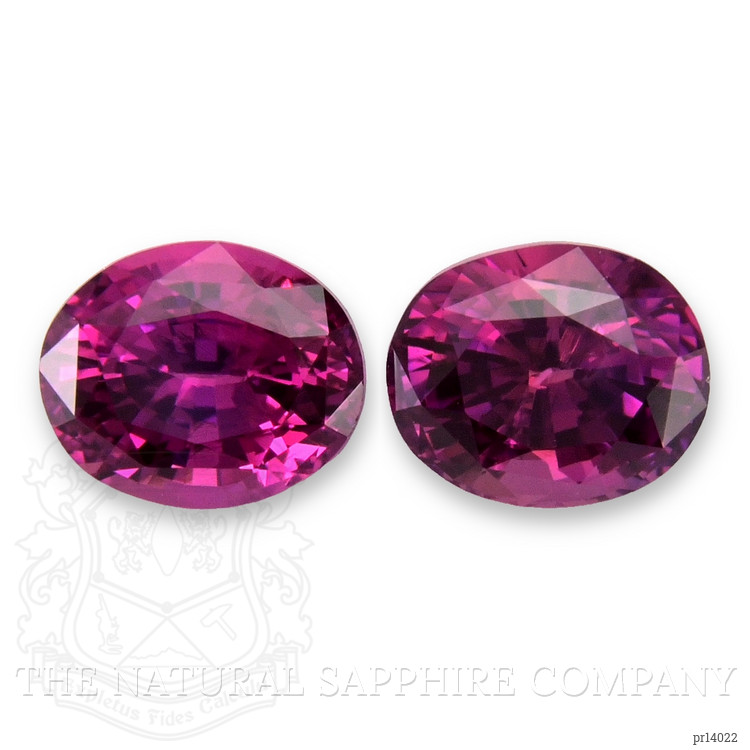 1.16 Ct.Tw. Pinkish Purple Sapphire Pair from Ceylon (Sri Lanka)