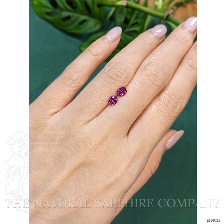 1.16 Ct.Tw. Pinkish Purple Sapphire Pair from Ceylon (Sri Lanka)