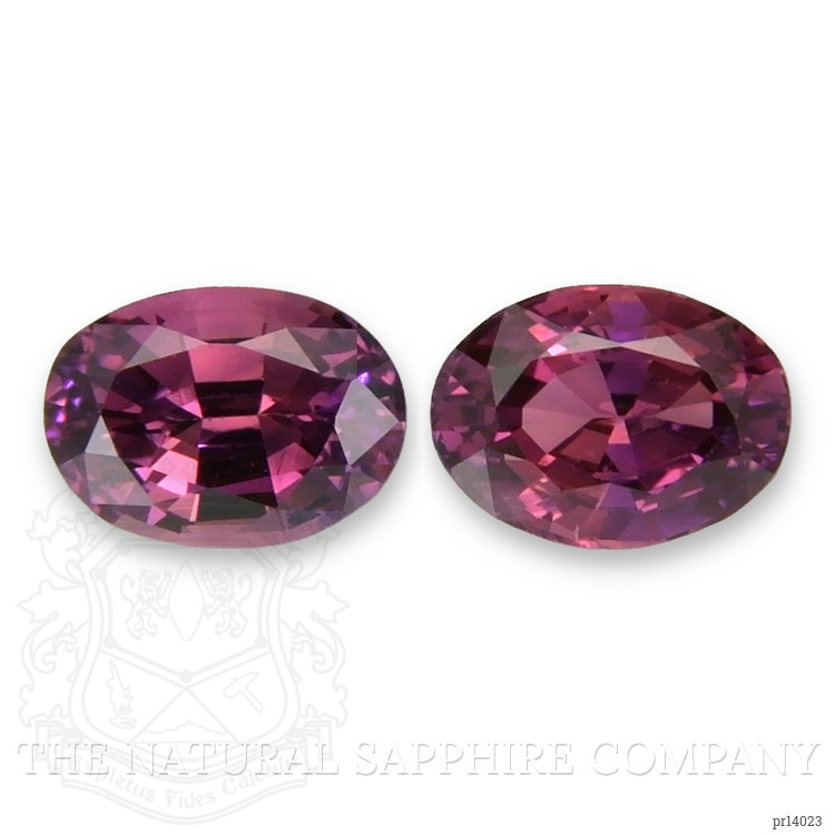 1.21 Ct.Tw. Pinkish Purple Sapphire Pair from Ceylon (Sri Lanka)