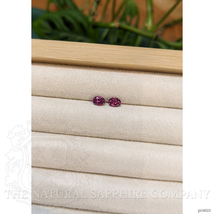 1.21 Ct.Tw. Pinkish Purple Sapphire Pair from Ceylon (Sri Lanka)