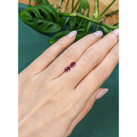 1.21&nbsp;Ct.Tw.Total Carat Weight Pinkish Purple Sapphire Pair from Ceylon (Sri Lanka) Life Style