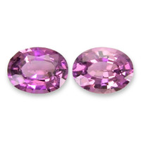0.86&nbsp;Ct.Tw.Total Carat Weight Purple Sapphire Pair from Ceylon (Sri Lanka) Video