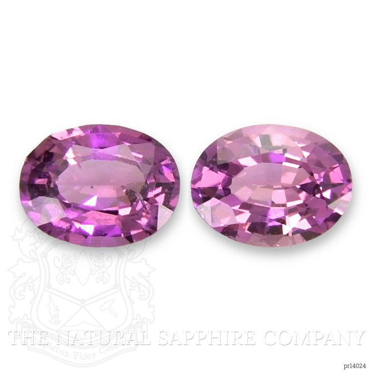 0.86 Ct.Tw. Purple Sapphire Pair from Ceylon (Sri Lanka)