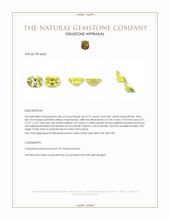1.60&nbsp;Ct.Tw.Total Carat Weight Greenish Yellow Chrysoberyl Pair from Ceylon (Sri Lanka) Appraisal