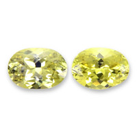 1.60&nbsp;Ct.Tw.Total Carat Weight Greenish Yellow Chrysoberyl Pair from Ceylon (Sri Lanka) Video