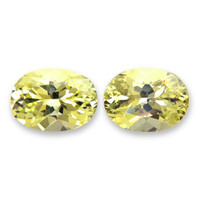 1.32&nbsp;Ct.Tw.Total Carat Weight Greenish Yellow Chrysoberyl Pair from Ceylon (Sri Lanka) Video