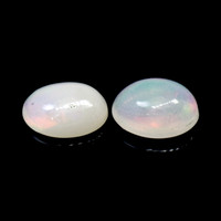 1.04 Ct.Tw.Total Carat Weight Cabochon Opal Pair from Brazil Video