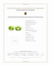 0.72 Ct.Tw.Total Carat Weight Yellowish Green Peridot Pair from Ceylon (Sri Lanka) Scan Report