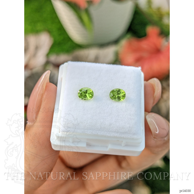 0.72 Ct.Tw. Peridot Pair from Ceylon (Sri Lanka)