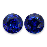3.37 Ct.Tw.Total Carat Weight Blue Sapphire Pair from Madagascar Video