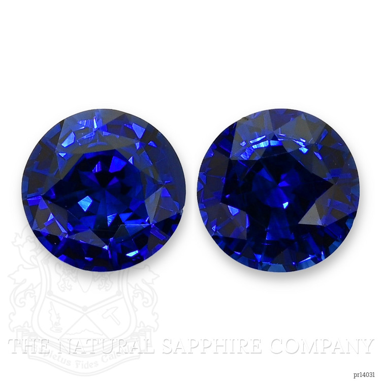 3.37 Ct.Tw. Blue Sapphire Pair from Madagascar