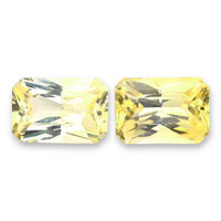 5.76 Ct.Tw.Total Carat Weight Yellow Sapphire Pair from Ceylon (Sri Lanka) Video