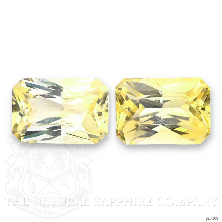 5.76 Ct.Tw. Yellow Sapphire Pair from Ceylon (Sri Lanka)