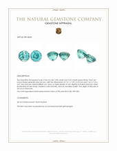 6.45&nbsp;Ct.Tw.Total Carat Weight Greenish Blue Zircon Pair Appraisal
