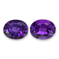 3.50 Ct.Tw.Total Carat Weight Purple Amethyst Pair from Brazil Video