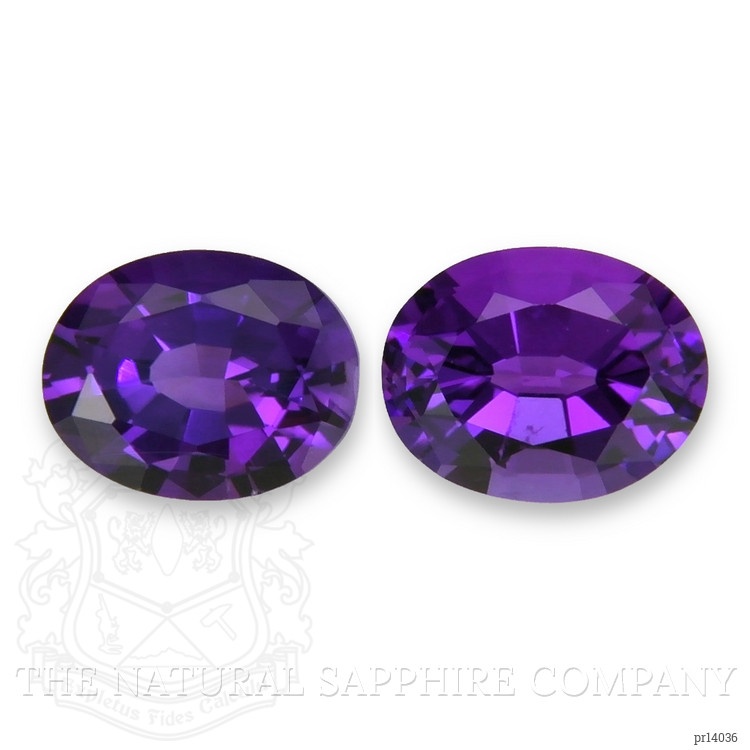 3.50 Ct.Tw. Purple Amethyst Pair from Brazil