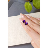 3.50&nbsp;Ct.Tw.Total Carat Weight Purple Amethyst Pair from Brazil Life Style