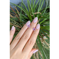 1.84 Ct.Tw.Total Carat Weight Purple Amethyst Pair from Brazil Life Style