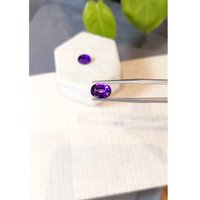 3.47 Ct.Tw.Total Carat Weight Purple Amethyst Pair from Brazil Life Style