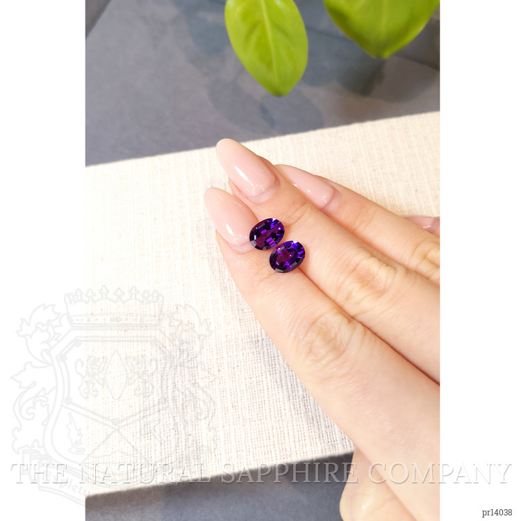 3.47 Ct.Tw. Purple Amethyst Pair from Brazil
