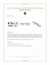 3.70&nbsp;Ct.Tw.Total Carat Weight Purple Amethyst Pair from Brazil Appraisal