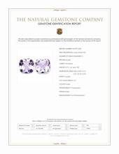 3.70 Ct.Tw.Total Carat Weight Purple Amethyst Pair from Brazil Scan Report