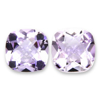 3.70 Ct.Tw.Total Carat Weight Purple Amethyst Pair from Brazil Video