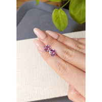 3.70&nbsp;Ct.Tw.Total Carat Weight Purple Amethyst Pair from Brazil Life Style