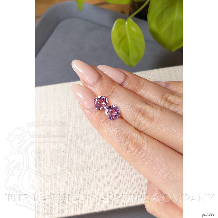3.70 Ct.Tw. Purple Amethyst Pair from Brazil