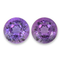 2.59&nbsp;Ct.Tw.Total Carat Weight Pinkish Purple Amethyst Pair from Brazil Video