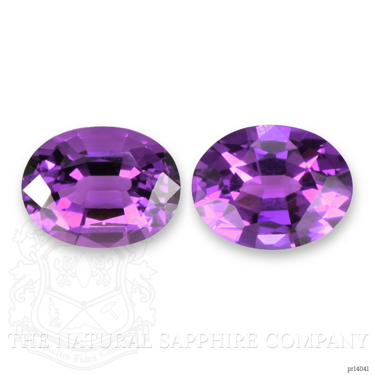 3.55 Ct.Tw. Purple Amethyst Pair from Brazil