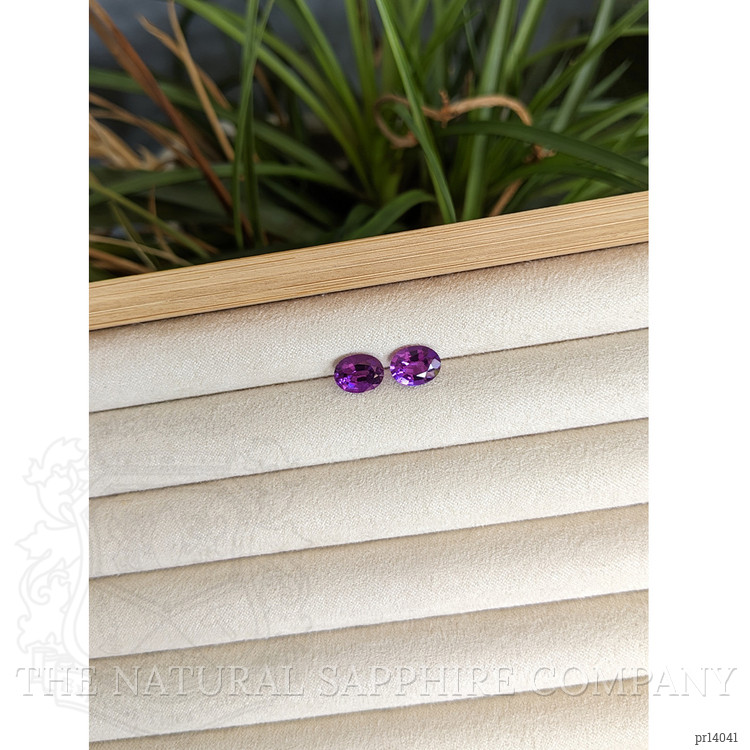 3.55 Ct.Tw. Purple Amethyst Pair from Brazil