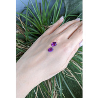 3.55&nbsp;Ct.Tw.Total Carat Weight Purple Amethyst Pair from Brazil Life Style