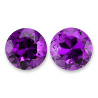 4.16 Ct.Tw.Total Carat Weight Purple Amethyst Pair from Brazil Video