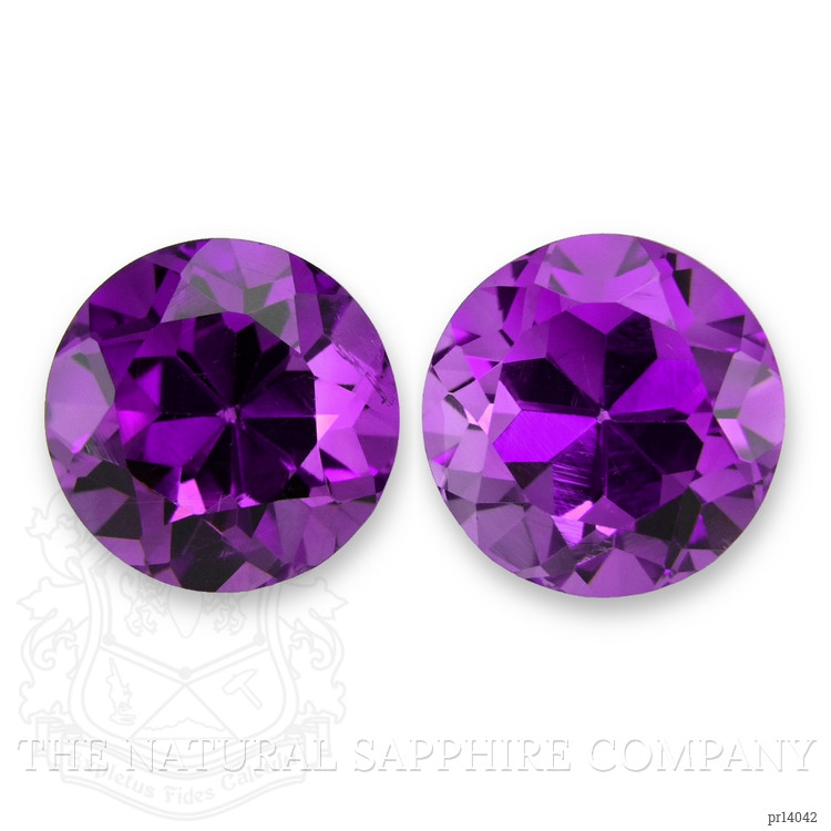 4.16 Ct.Tw. Purple Amethyst Pair from Brazil
