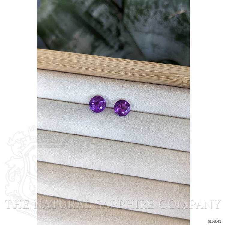 4.16 Ct.Tw. Purple Amethyst Pair from Brazil