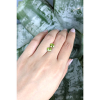 2.32&nbsp;Ct.Tw.Total Carat Weight Green (Lime Green) Peridot Pair from Burma (Myanmar) Life Style