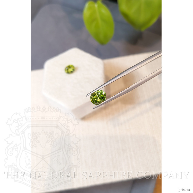 3.08 Ct.Tw. Yellowish Green Peridot Pair from Burma (Myanmar)