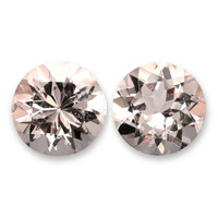 1.37 Ct.Tw.Total Carat Weight Peach Morganite Pair from Brazil Video