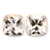 4.33 Ct.Tw.Total Carat Weight Peach Morganite Pair from Brazil Video
