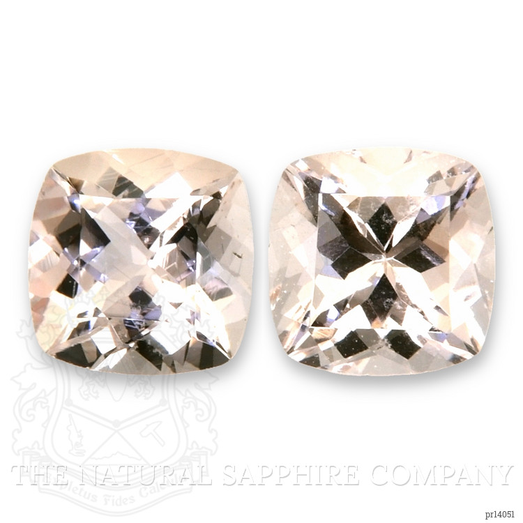 4.33 Ct.Tw. Peach Morganite Pair from Brazil