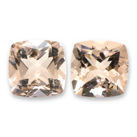 1.77 Ct.Tw.Total Carat Weight Peach Morganite Pair from Brazil Video