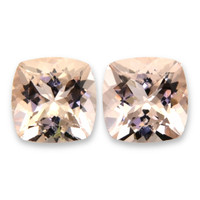 1.92 Ct.Tw.Total Carat Weight Peach Morganite Pair from Brazil Video