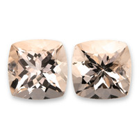 1.99 Ct.Tw.Total Carat Weight Peach Morganite Pair from Brazil Video